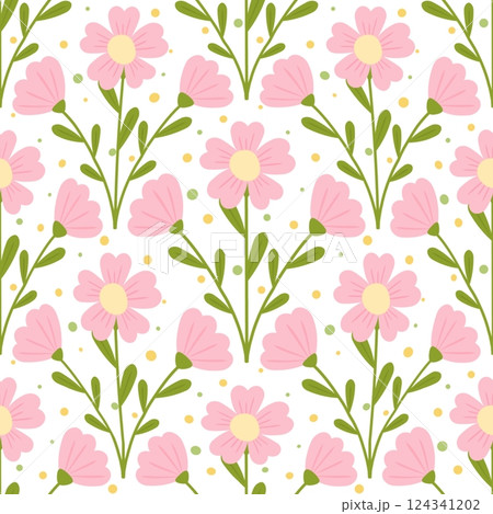 Flowers Seamless backgroud  124341202