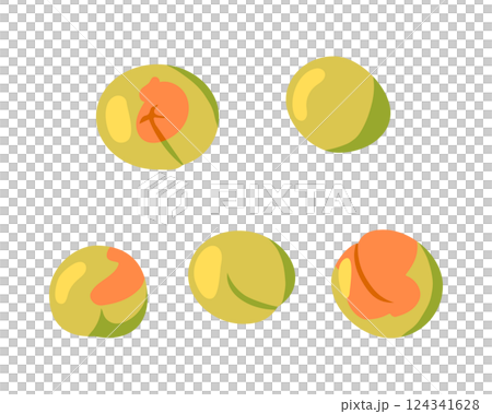 五顆溏心李子的插圖 124341628