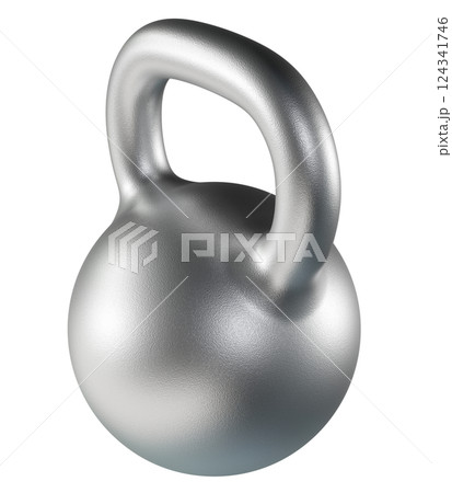 Kettlebell fitness weight, blank heavy cast iron powerlifting equipment 124341746