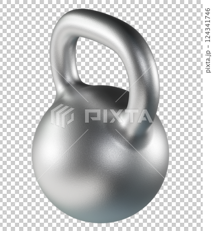 Kettlebell fitness weight, blank heavy cast iron powerlifting equipment 124341746