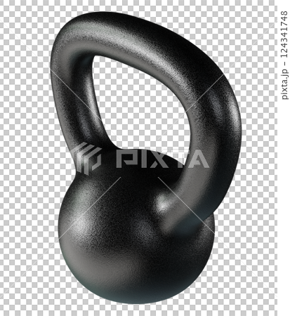 Kettlebell fitness weight, blank heavy cast iron powerlifting equipment 124341748