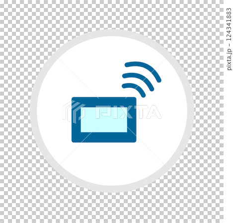 Household communication expenses icon set illustration material Household communication expenses icon set illustration material 124341883