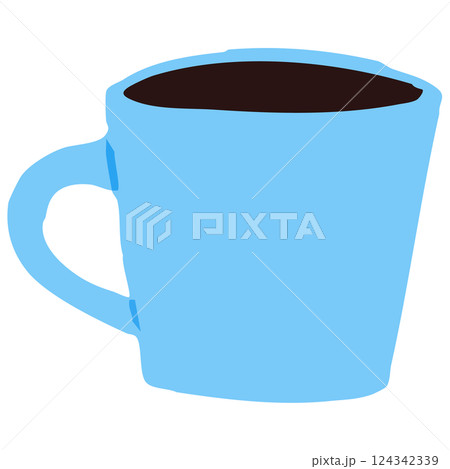 コーヒーが入っているマグカップ コーヒーが入っているマグカップ 124342339