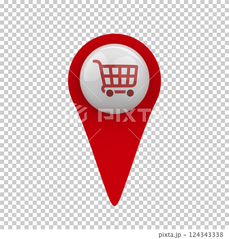 Red Shop char map icon Red Shop char map icon 124343338