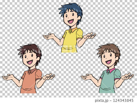 肩をすくめる男性2 肩をすくめる男性2 124343845