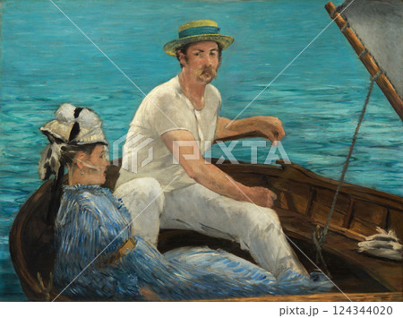 Boating by Edouard Manet 1874 French impressionist painting Oil on canvas_ 124344020