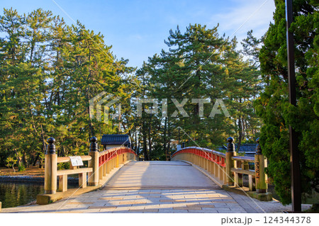 天橋立の廻旋橋 124344378