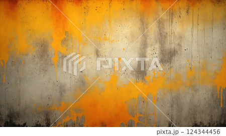 yellow paint grunge wall background. Abstract blank 124344456