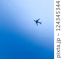 船から見る飛行機 124345344