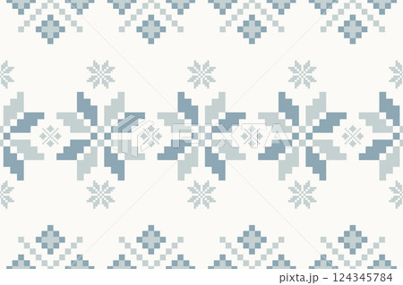 ethnic pattern texture design background print abstract seamless vector textile. ethnic style illustration graphic fabric ornament geometric decorative decoration art wallpaper. ethnic art floral. 124345784