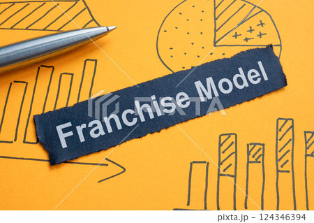 Franchise model and charts. Represents business expansion. Franchise model and charts. Represents business expansion. 124346394