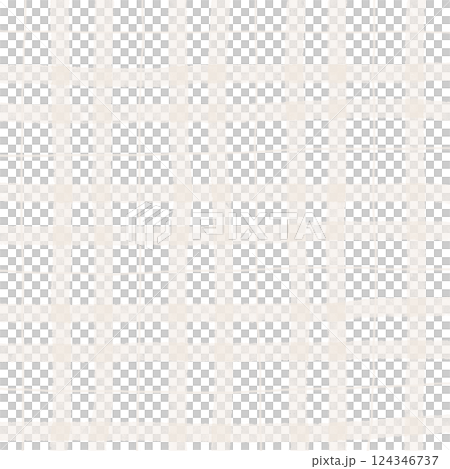 Beige Brown Plaid Gingham Hand Drawn Background Pattern Overlay 124346737