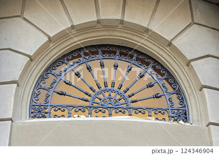 Ironwork Arch Window 124346904
