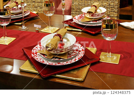 Christmas tabletop 124348375