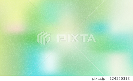 Grain gradient background with soft blurred effect, featuring green and cyan tones. Perfect for modern design, digital art, and branding. Stock vector illustration in grain gradient style. 124350318