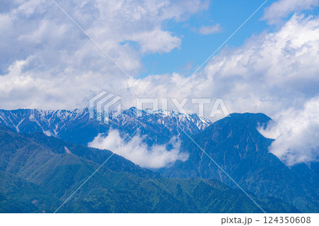 【初夏素材】北アルプスに抱かれた街・初夏の安曇野【長野県】 【初夏素材】北アルプスに抱かれた街・初夏の安曇野【長野県】 124350608