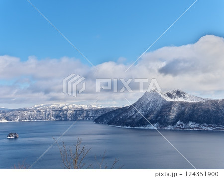 冬の摩周湖 冬の摩周湖 124351900