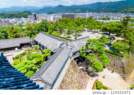 高知城　天守からの眺め 124352471