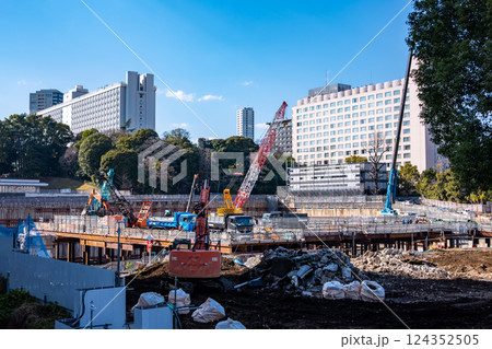 東京再開発 品川駅周辺の大規模建設工事 2025.03 東京再開発 品川駅周辺の大規模建設工事 2025.03 124352505