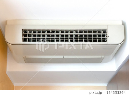 Air conditioning on ceiling interior Air conditioning on ceiling interior 124353264