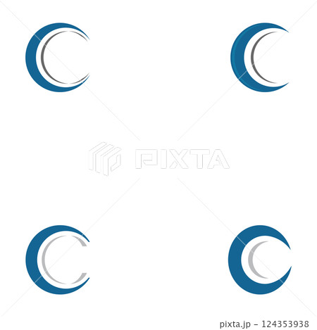 letter c logo template design 124353938