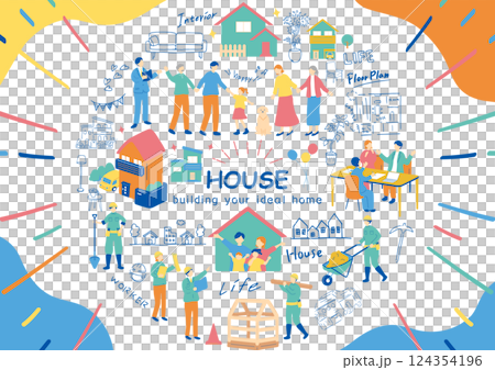 My Home Illustration Collection 124354196