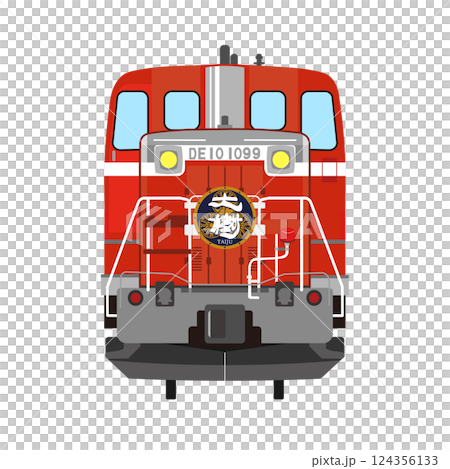 DL大樹の正面ベクターイラスト 124356133