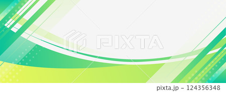 ポン 幾何学 緑色 グラデーション背景 パターン フレーム 124356348