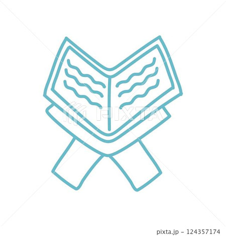 ramadan kareem with hand drawn 124357174