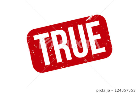 True Rubber Stamp Seal Vector 124357355