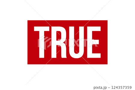 True Rubber Stamp Seal Vector 124357359