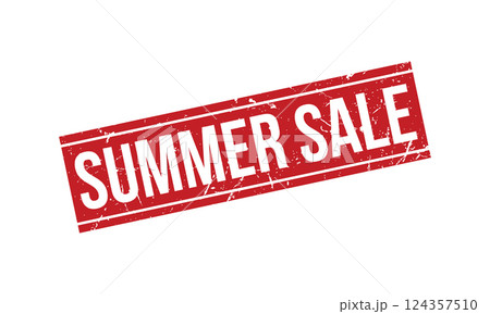 Summer Sale Rubber Stamp Seal Vector 124357510