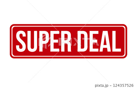 Super Deal Rubber Stamp Seal Vector 124357526