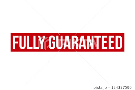 Fully Guaranteed Rubber Stamp Seal Vector 124357590