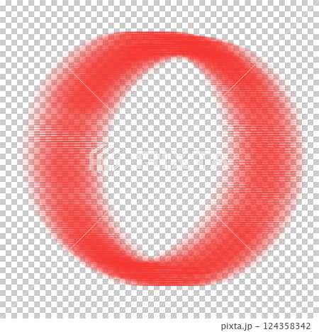 letter o made with white dots 124358342