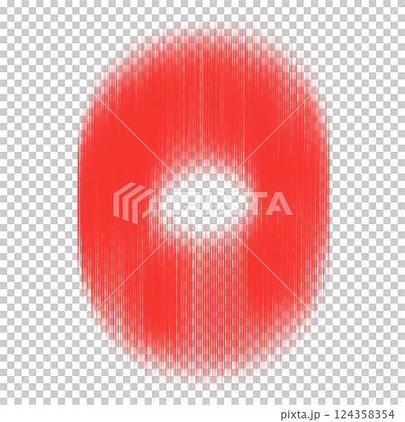 letter o made with white dots 124358354
