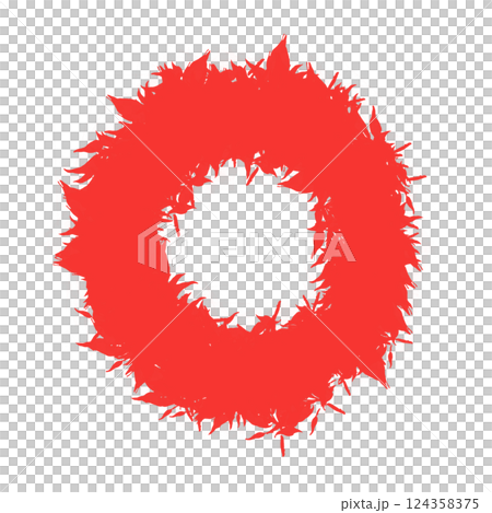 letter o made with white dots 124358375