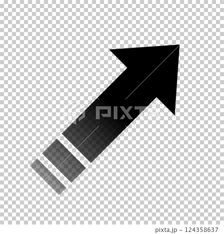 Black gradient stylish rising arrow business simple 124358637