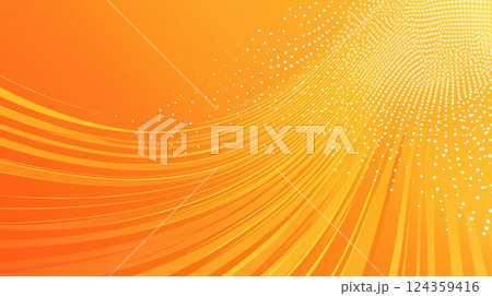 Abstract Orange Wave Background with Subtle Sparkles 124359416