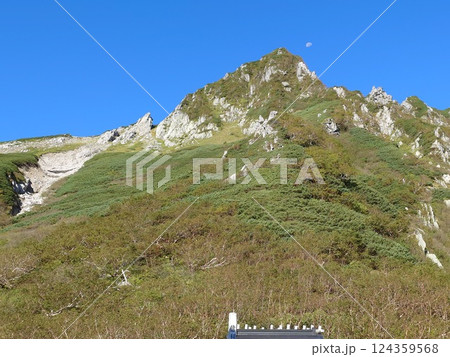月と宝剣岳 月と宝剣岳 124359568