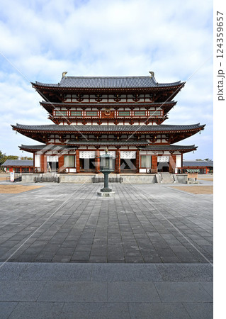 奈良・西ノ京 薬師寺 金堂 奈良・西ノ京 薬師寺 金堂 124359657