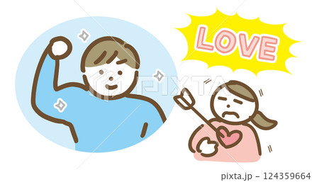 恋に落ちている女性 124359664