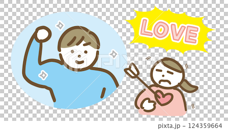 恋に落ちている女性 124359664