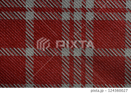 赤いチェック柄の背景素材 赤いチェック柄の背景素材 124360027