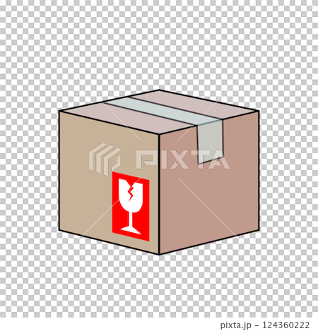 Fragile cardboard vector illustration 124360222