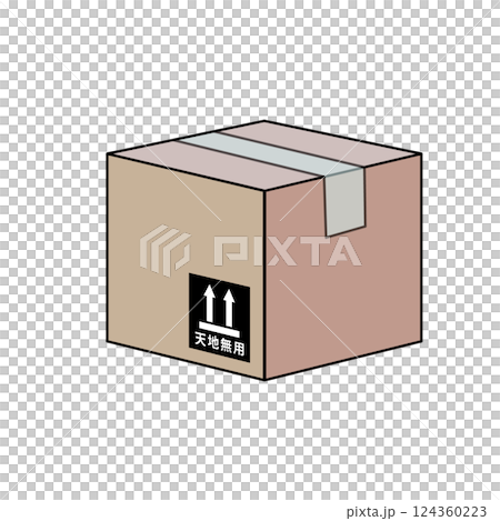 Cardboard vector illustration 124360223