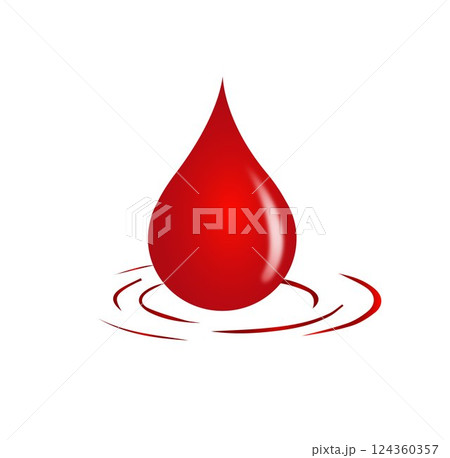 Blood drop design	 124360357