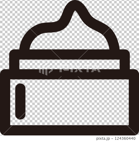 Medical medicine cream beauty pharmaceutical line icon line pictogram design illustration material 124360440