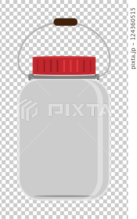 空の保存瓶のイラスト 空の保存瓶のイラスト 124360515