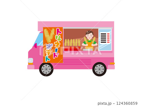 キッチンカーイラスト07 124360859